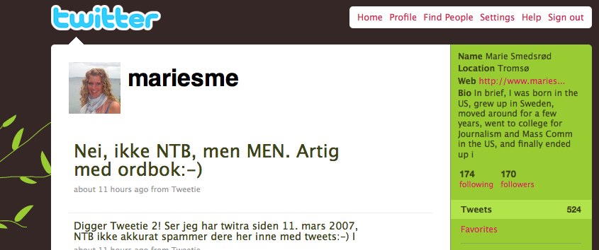 Marie Smedsrød (mariesme) on Twitter